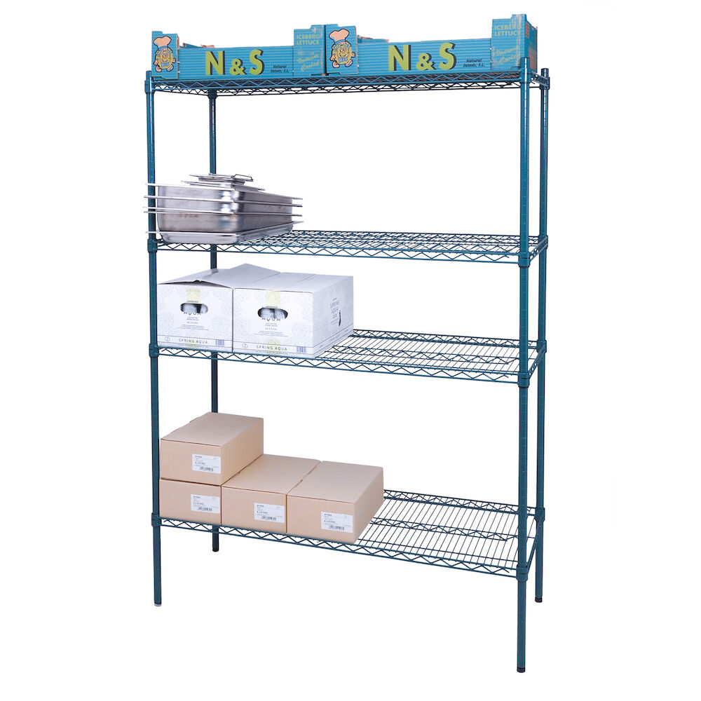 Metos floor wire shelving 183x46x180 cm