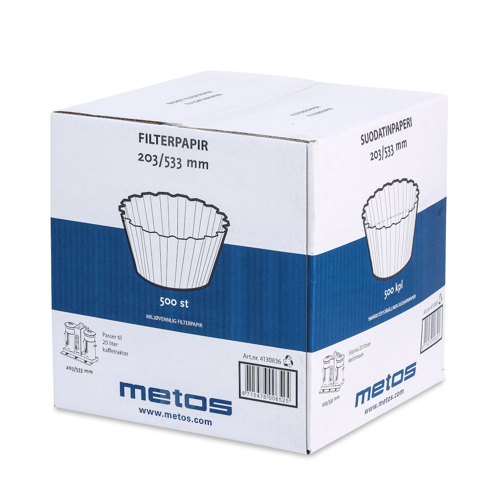 Filter paper Metos CN20e/i, DE20, CE/CI 12-25