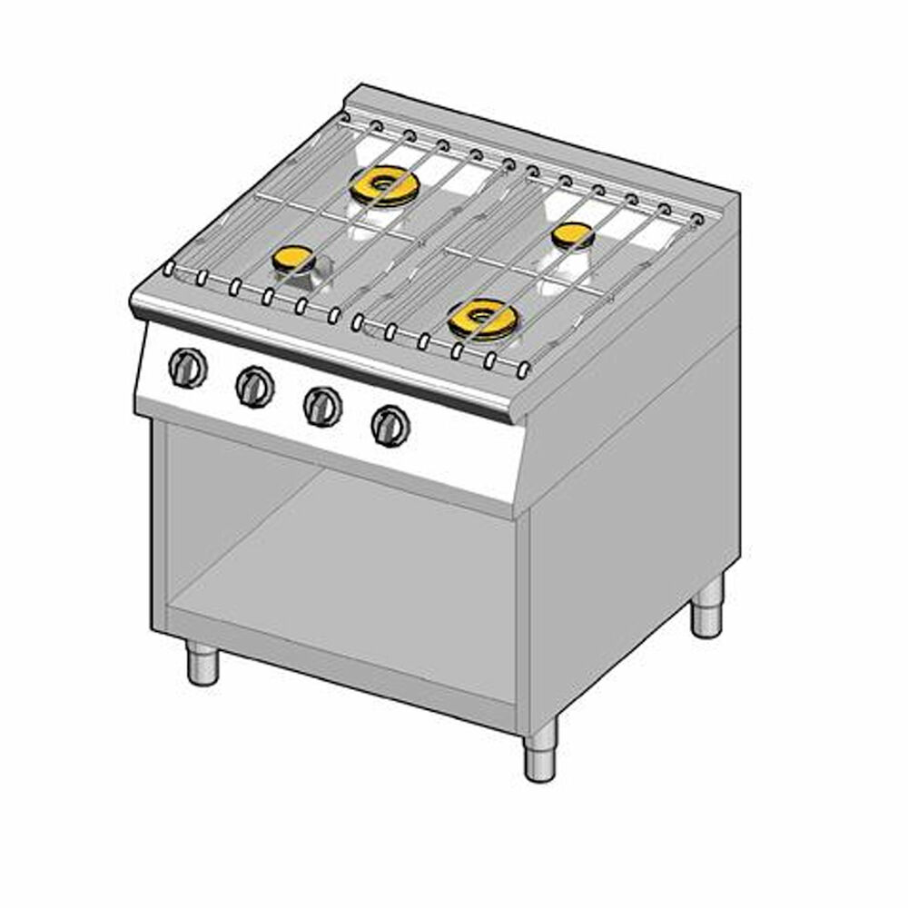 Gas range Metos 8GHUBO/80