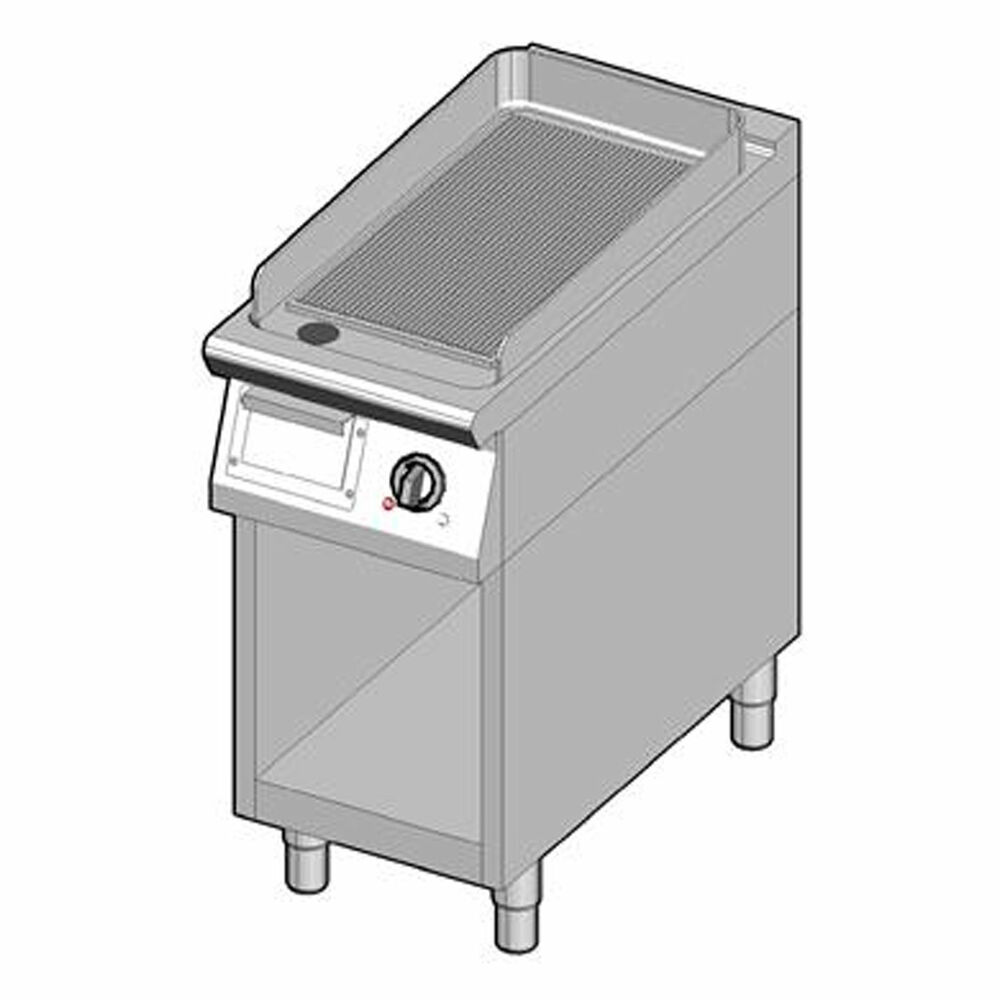 Gas griddle grooved steel Metos 8GBPUBO/40-R