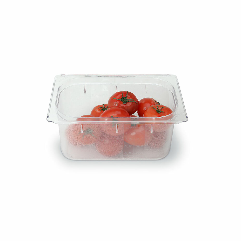 Plastic container Metos GN1/4-150, transparent