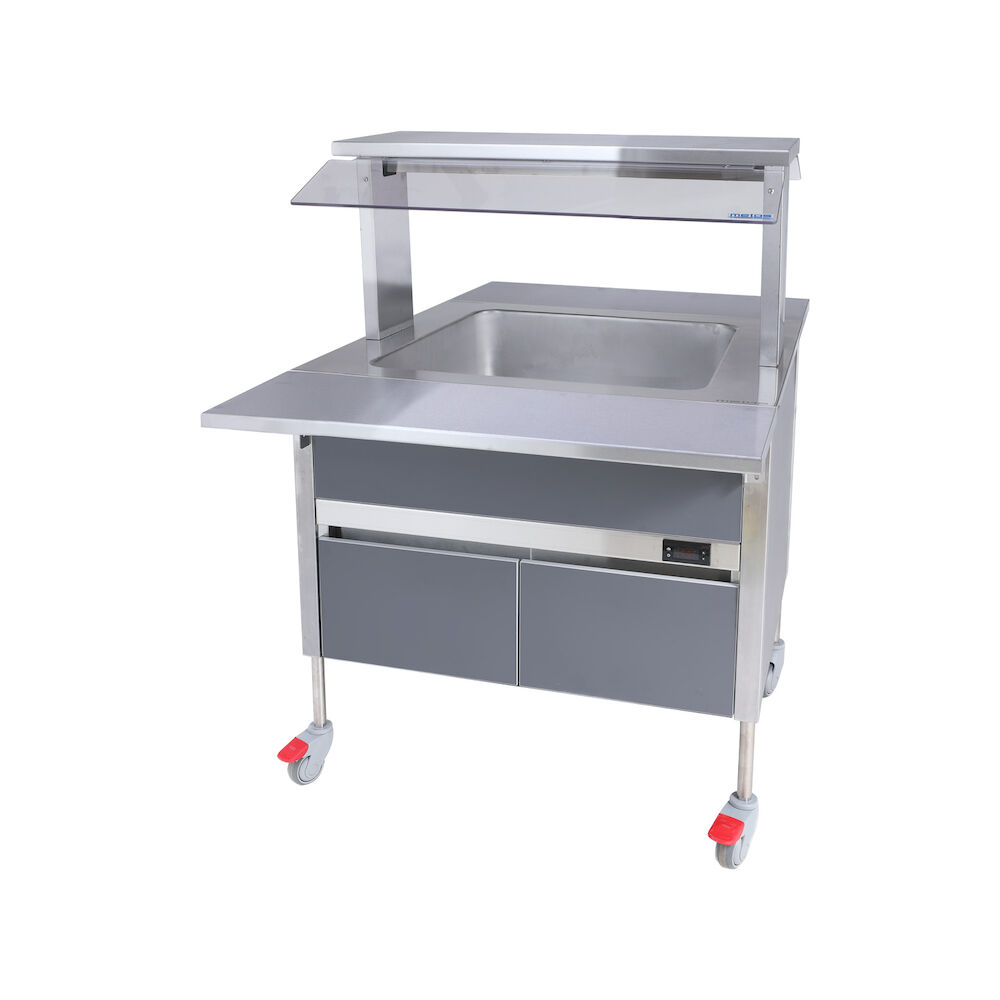 Bain Marie izsniegšanas rati Metos Luna BM 800x650x900