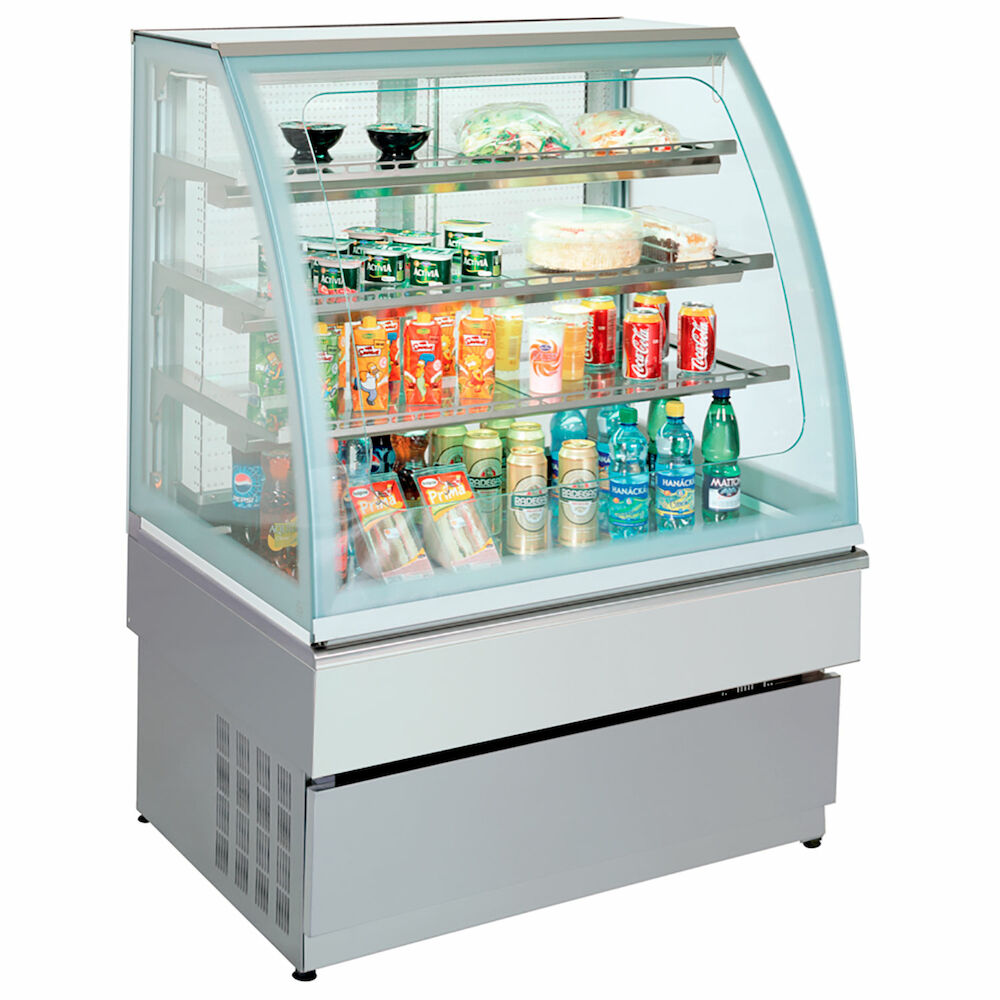 Bakery glass display Metos Georgia III Cold 1000 Grey self-service