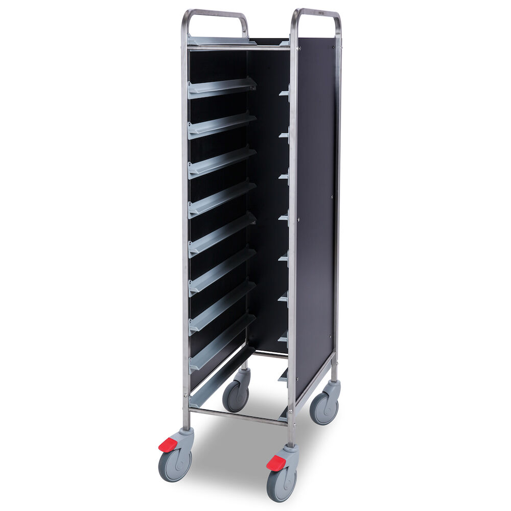 Tray trolley Metos TRT-10C Flat Pack black