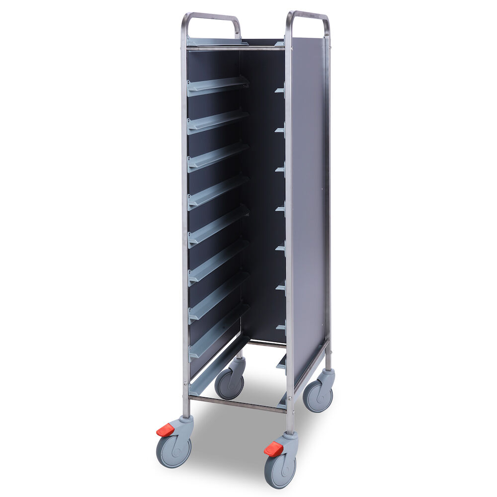 Tray trolley Metos TRT-10C Flat Pack grey