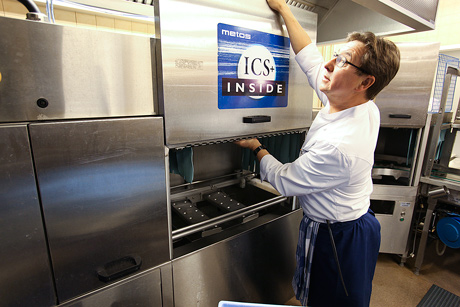 Monitor the condition of your tunnel dishwasher doors.